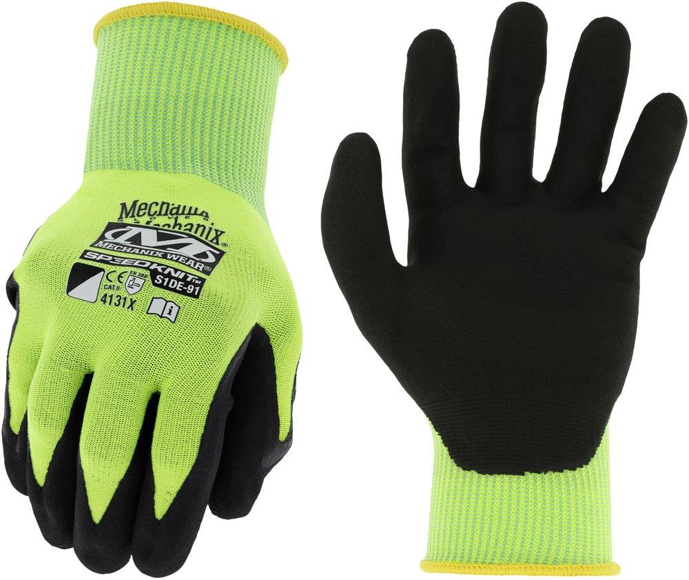 Mechanix Wear Hi-Viz Yellow 15 ga Nitrile Coated HPPE, Nylon and Polyester Utility Work Gloves in Hi-Viz Yellow 