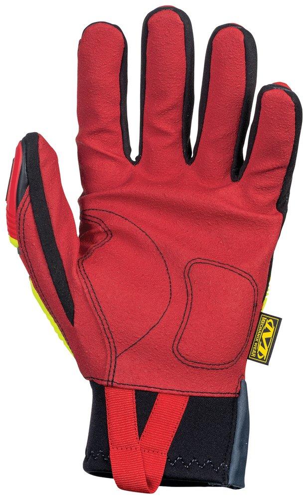 Mechanix Wear Hi-Viz Green D3O&reg;, HPPE, Neoprene, TPR and Synthetic Leather Impact Gloves in Hi-Viz Green and Red 