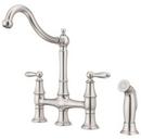Pfister Stainless Steel Two Handle Bridge Kitchen Faucet 