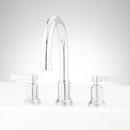 Two Handle Roman Tub Faucet in Polished Chrome with Trim