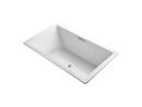 KOHLER White 72 x 42 in. Air Bath Drop-in/Undermount Bathtub Center Drain 