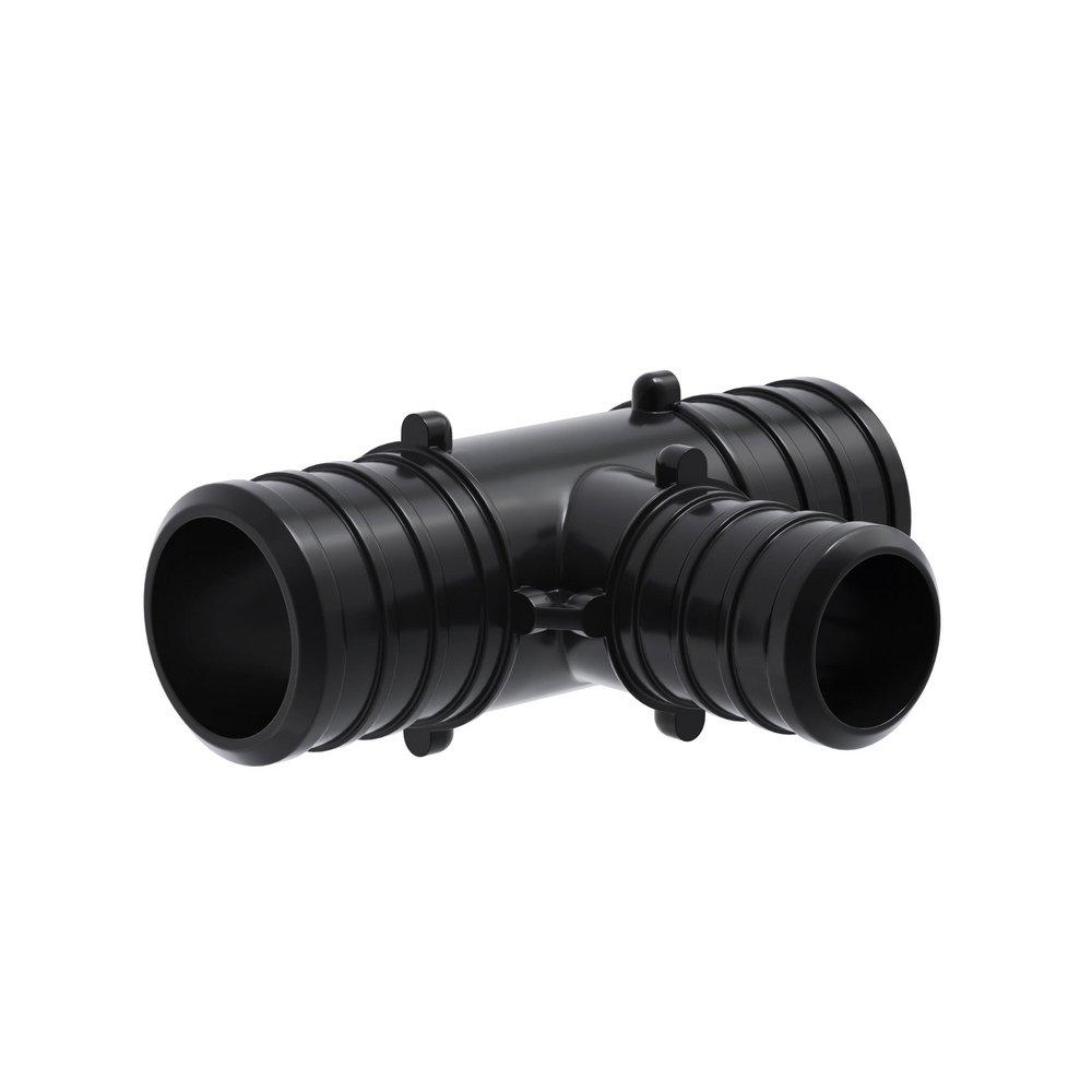 Jones Stephens Black Plastic PEX Crimp Tee 