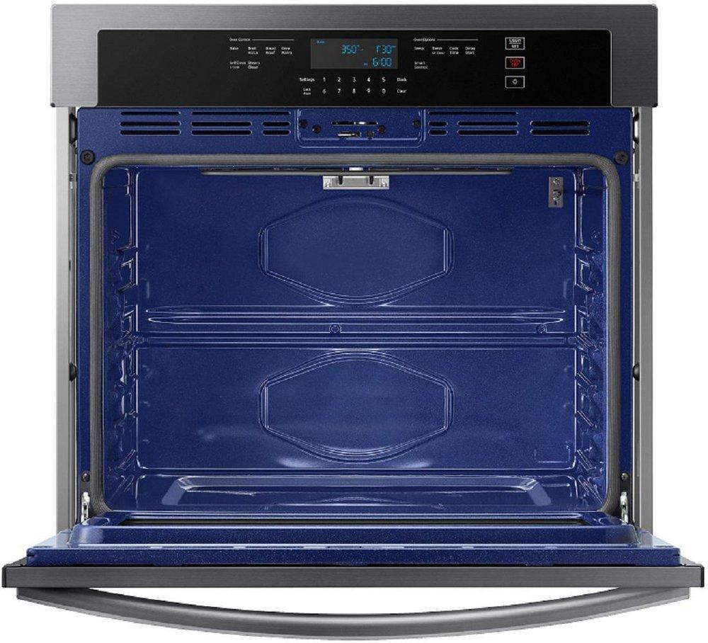 Samsung Fingerprint Resistant Black Stainless Steel 29-3/4 in. 5.1 cu. ft. Single Oven 