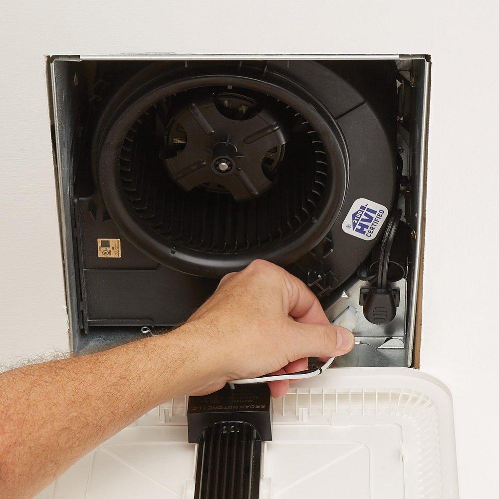 Broan White Bathroom Exhaust Fan in White 