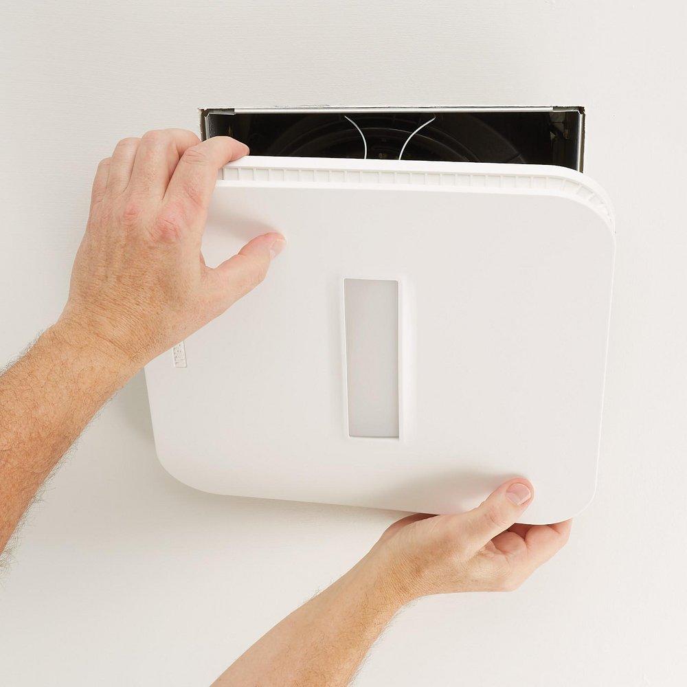 Broan White Bathroom Exhaust Fan in White 