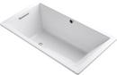 66 x 36 in. Air Bath Drop-In Bathtub with Reversible Drain in White