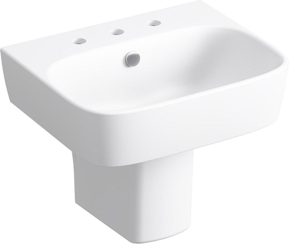 KOHLER White Wall Mount Bathroom Sink 