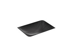 19-15/16 in. Undermount Rectangular Vitreous China Bathroom Sink in Black Black&trade;