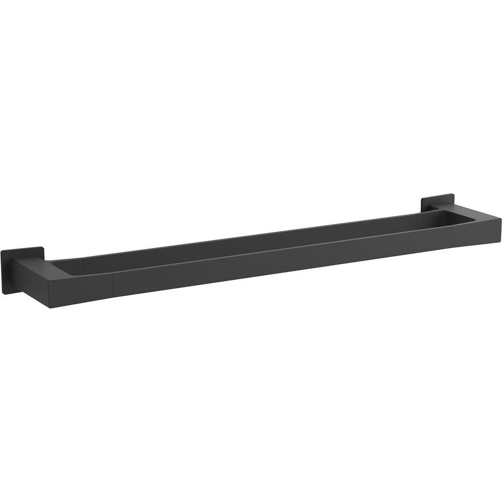 KOHLER Matte Black 24 in. Towel Bar 