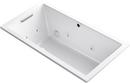 KOHLER White 60 x 32 in. Air Bath Drop-in/Undermount Bathtub Reversible Drain 