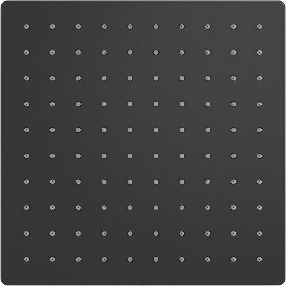 KOHLER Matte Black Single Function Rain Showerhead 