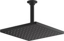 KOHLER Matte Black Single Function Rain Showerhead 