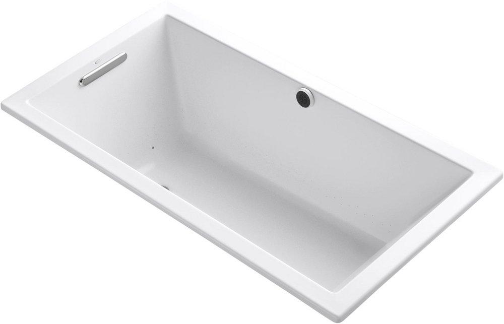 KOHLER White 60 x 32 in. Air Bath Drop-In Bathtub with Reversible Drain 