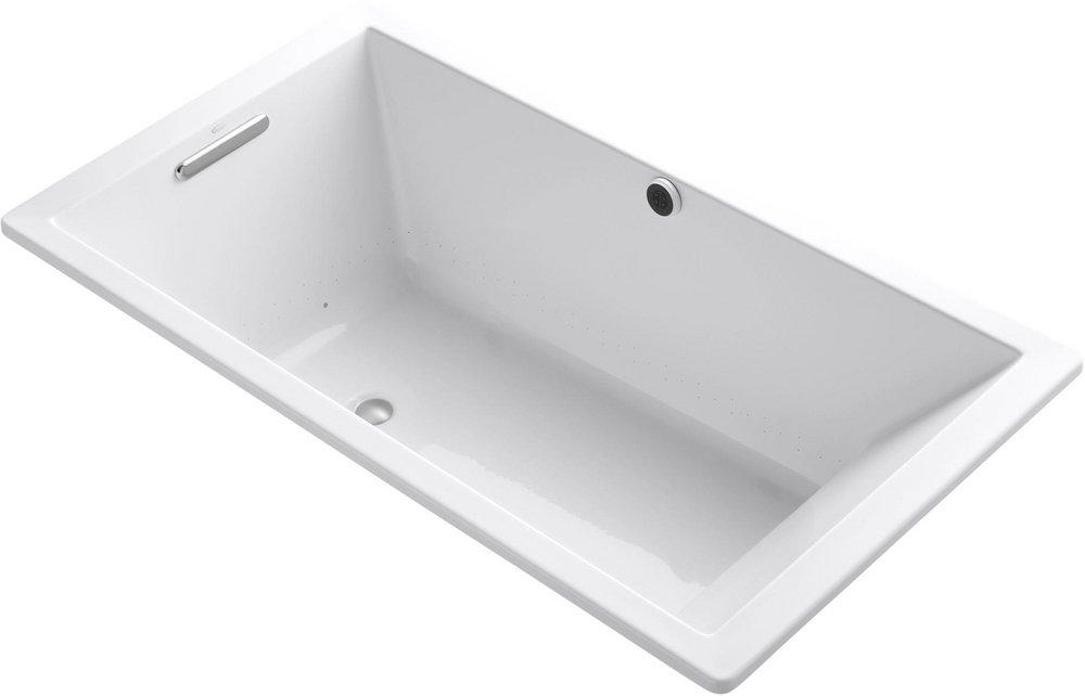 KOHLER White 66 x 36 in. Air Bath Drop-In Bathtub with Reversible Drain 