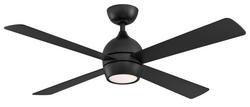 52 in. 4-Blade Indoor/Outdoor Ceiling Fan in Black