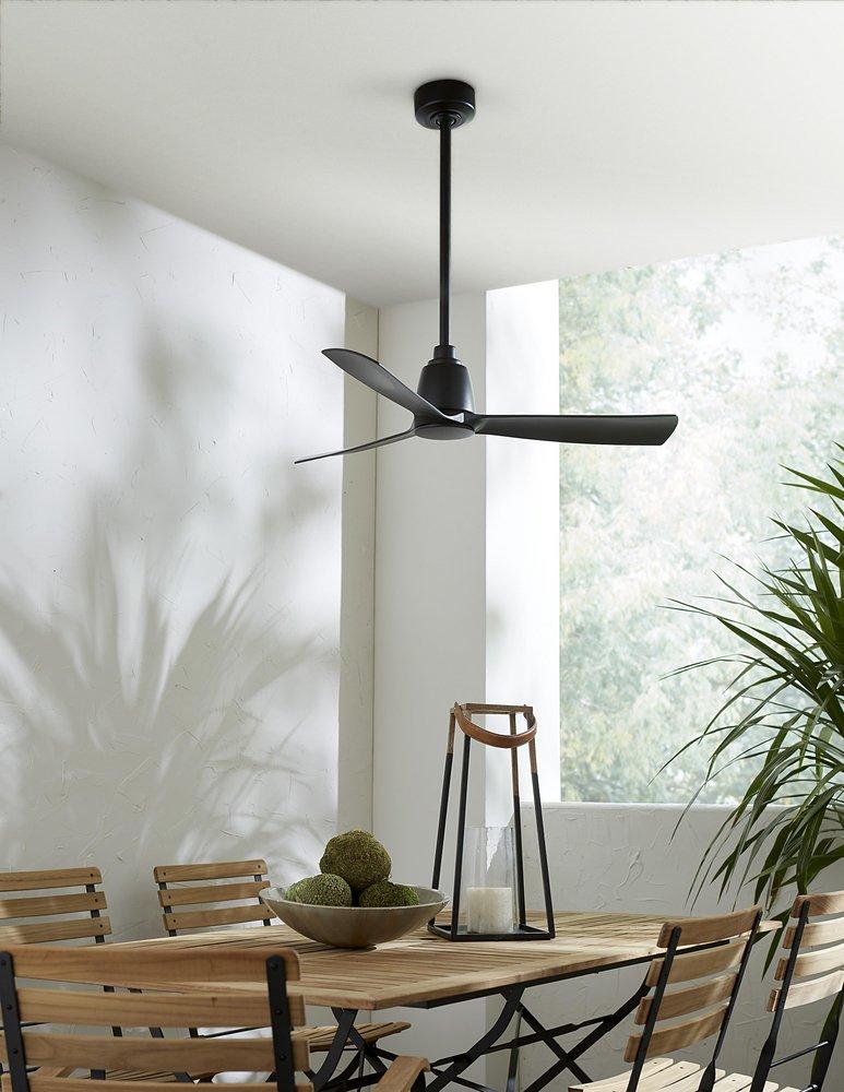 Fanimation Black 44 in. 3-Blade Indoor/Outdoor Ceiling Fan 