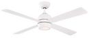 CCY KWAD - 52 INCH - MATTE WHITE WITH MATTE WHITE BLADES AND LED LIGHT KIT