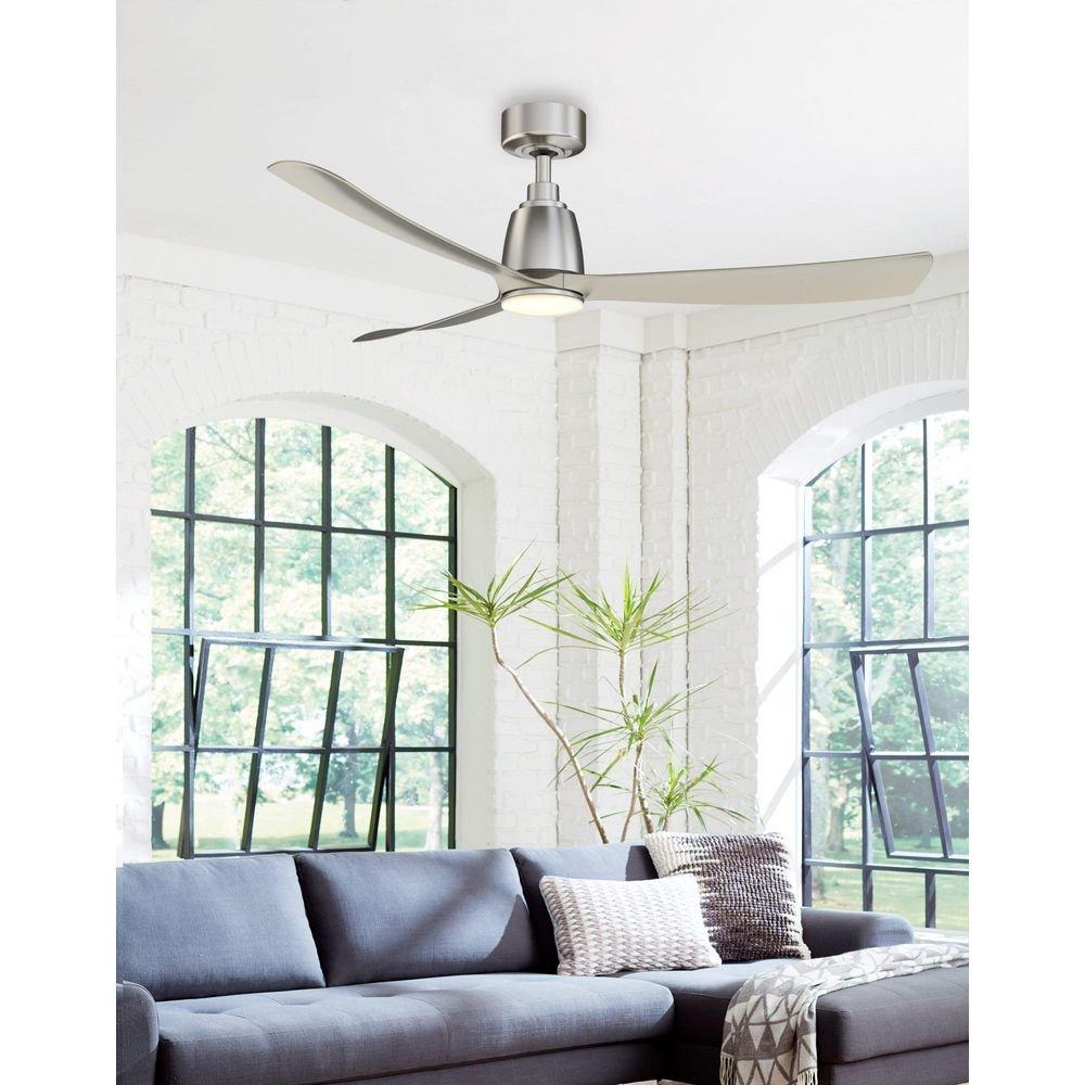 Fanimation Matte White 52 in. 3-Blade Indoor or Outdoor Ceiling Fan 