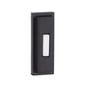 Surface Mount Lighted Push Button with Beveled Rectangle in Flat Black 