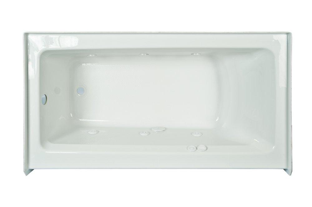 SIGNATURE RECTANGLE 6032 SKIRTED WHIRLPOOL RH WHITE 