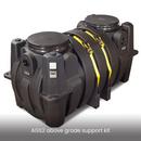 GB-500 3,048 lb, 100 gpm Grease Interceptor with 6 in. Inlet/Outlet and Cast Iron Cover 