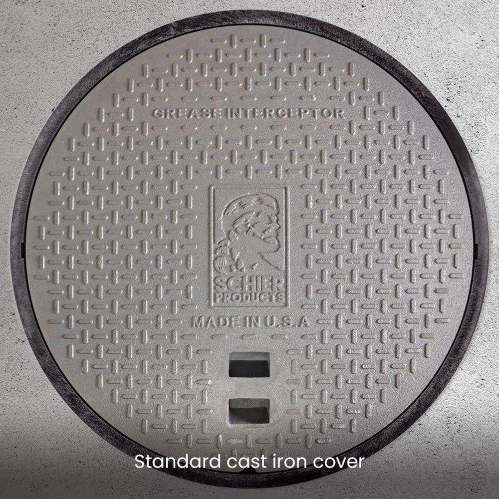 GB-500-B 4 PLAIN END INLET/OUTLETS H20 LOAD RATED CAST IRON COVERS 