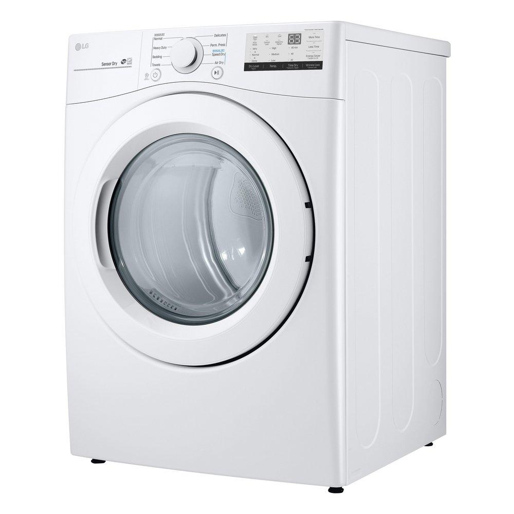 LG Electronics White 27 in. 7.4 cu. ft. Gas Dryer 
