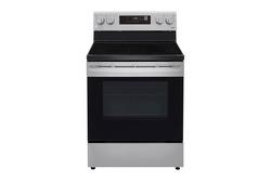 30" W Electric 5 Burner Freestanding Range with Single Oven in Stainless Steel