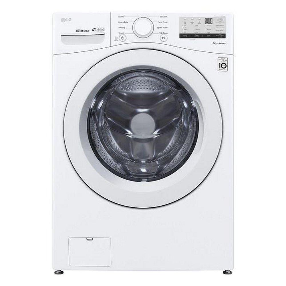 LG Electronics White 30-1/4 in. 4.5 cu. ft. Electric Front Load Washer 