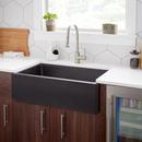 33 in. Farmhouse Composite Single Bowl Kitchen Sink in Black