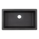 Signature Hardware Black 33 x 20 in. Composite Single Bowl Farmhouse Kitchen Sink 