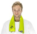 One Size Fits Most Microfiber and Plastic Reusable Cooling Towel in Yellow