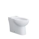 Elongated Skirted Toilet Bowl in White