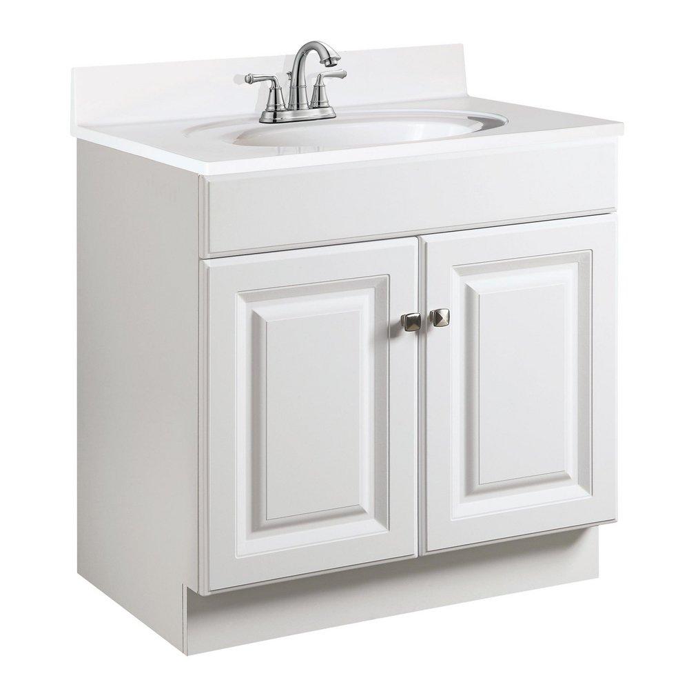 Design House White 30 in. Floor Mount Vanity in White 