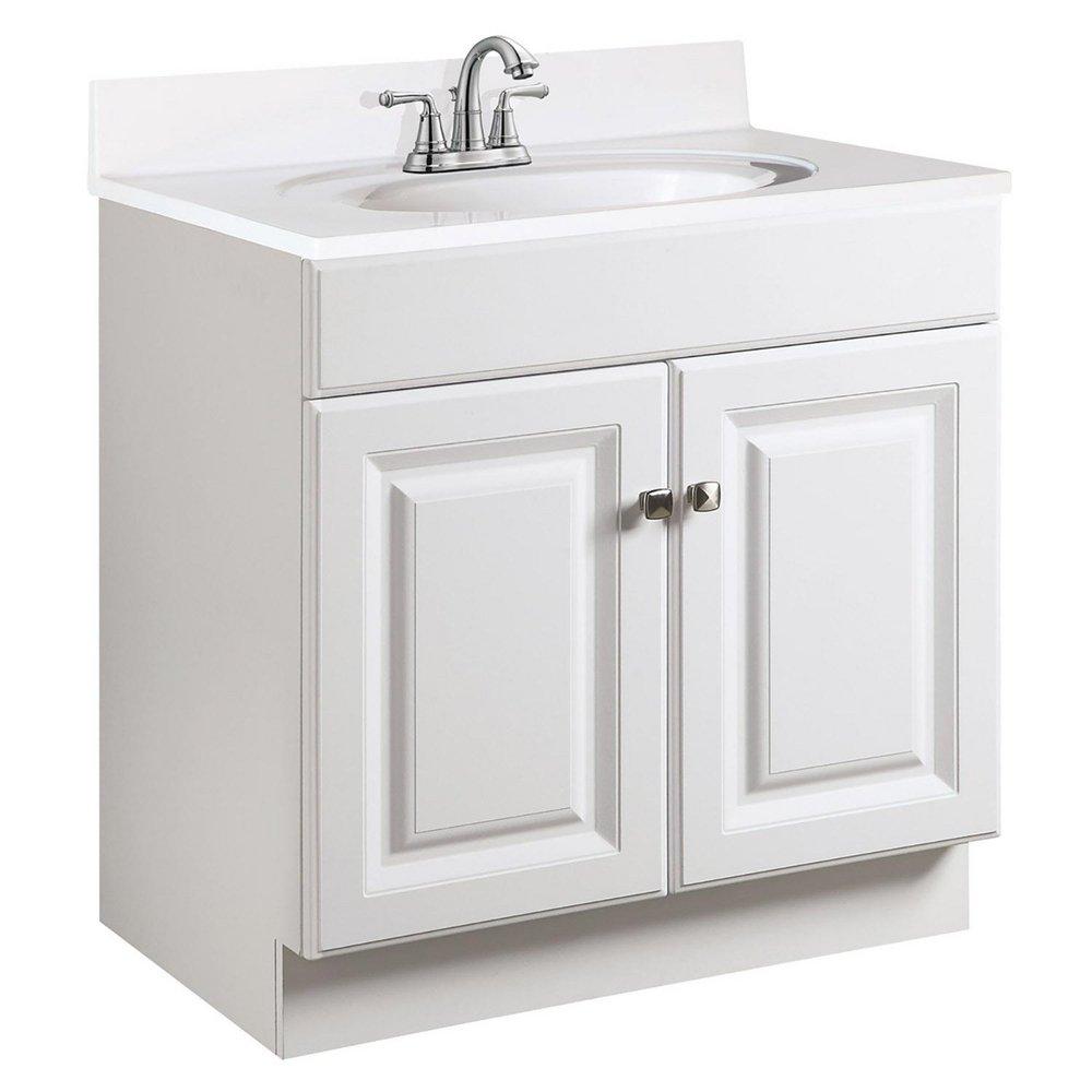 Design House White 30 in. Floor Mount Vanity in White 