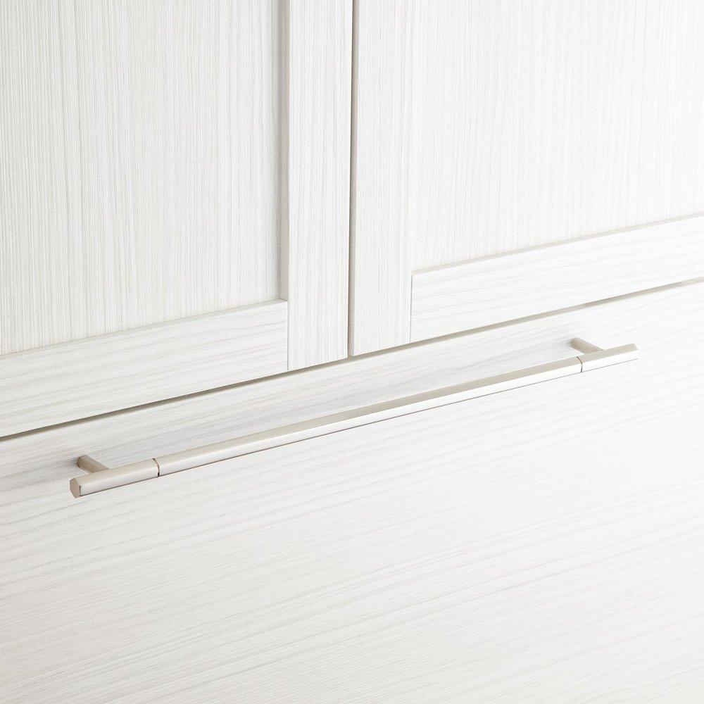 Signature Hardware Brushed Nickel 17-3/8 in. Octagonal Appliance Pull 