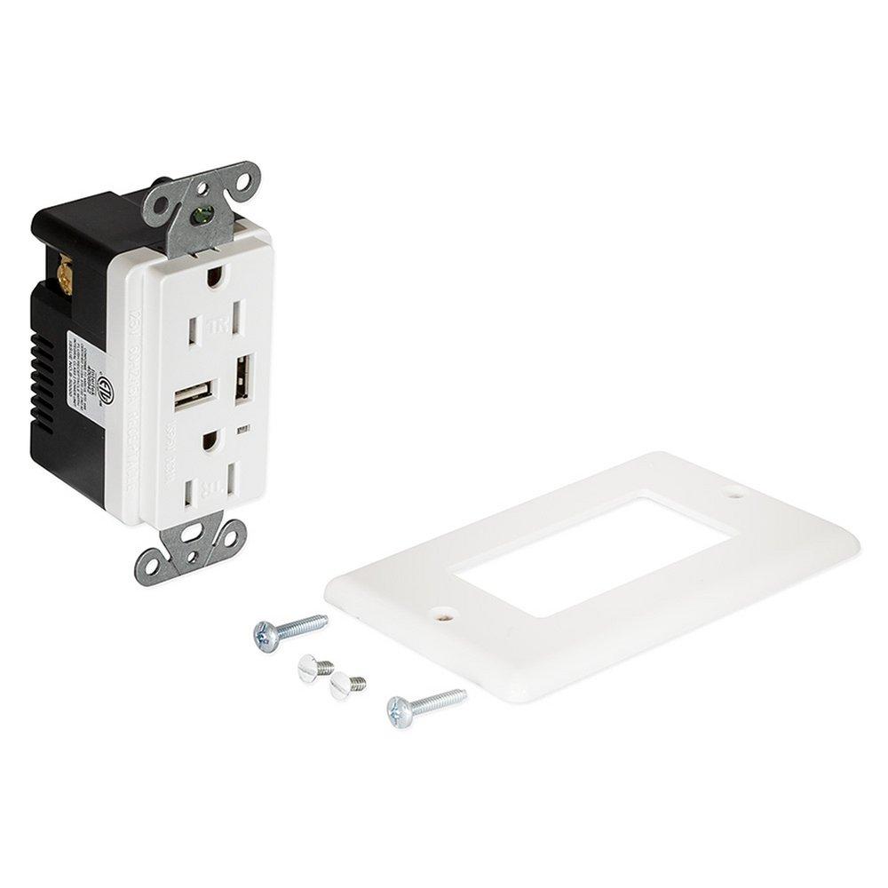 EZ-FLO White 4V USB Charger in White 