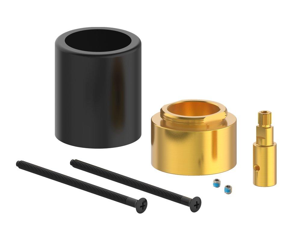 PROFLO&reg; Matte Black Brass, Stainless Steel Extension Kit for PF4001LS 