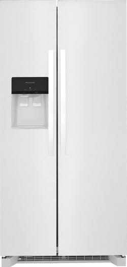 33-3/25 in. 22.2 cu. ft. Side-By-Side Refrigerator in White