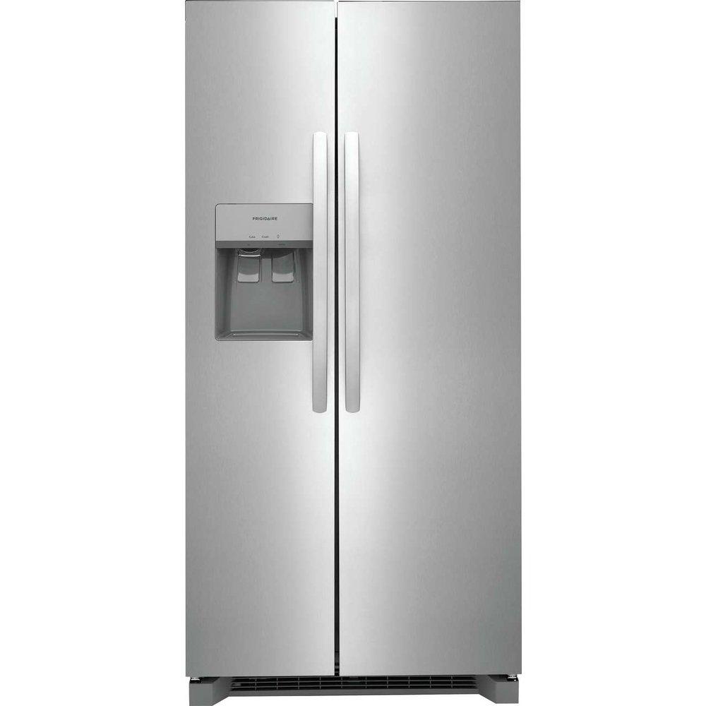 Frigidaire Stainless Steel 33-3/25 in. 14.3 cu. ft. Side-By-Side Refrigerator 
