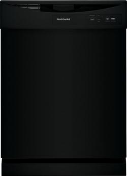 24 in. 2-Cycle Built-in Dishwasher in Black