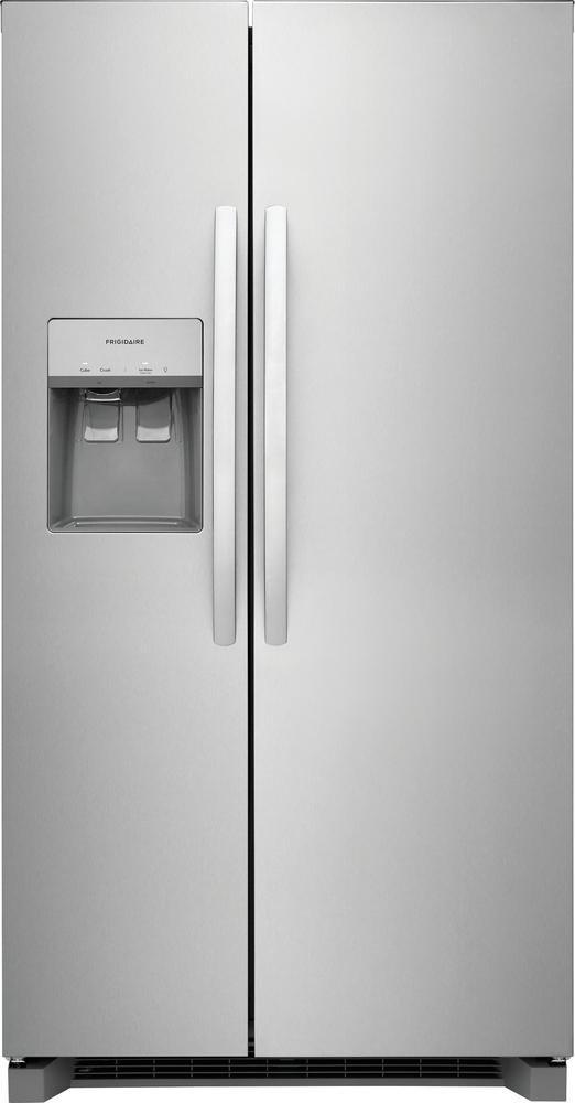 Frigidaire Stainless Steel 36 in. 14.2 cu. ft. Counter Depth and Side-By-Side Refrigerator 