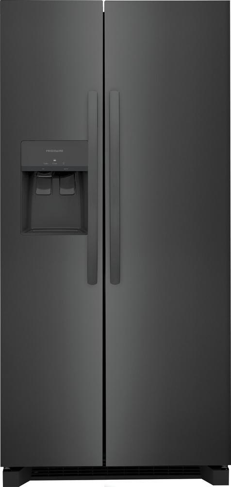 Frigidaire Black Stainless Steel 33-3/25 in. 14.3 cu. ft. Side-By-Side Refrigerator 
