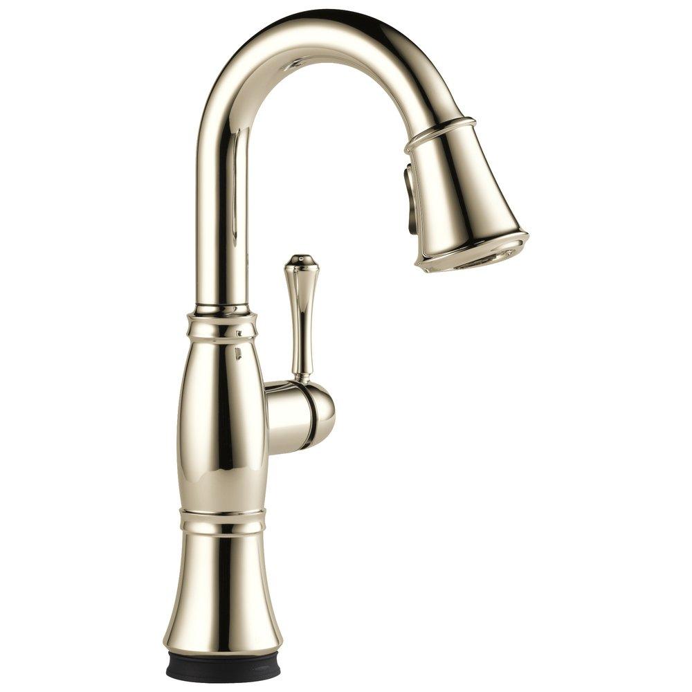 Single Handle Pulldown Bar/Prep With Touch2O Technology inLumicoat Polished Nickel 