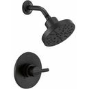 Single Handle Multi Function Shower Faucet in Matte Black 