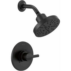 Single Handle Multi Function Shower Faucet in Matte Black