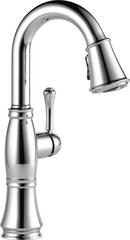 Single Handle Pull Down Bar Faucet in Lumicoat™ Arctic Stainless