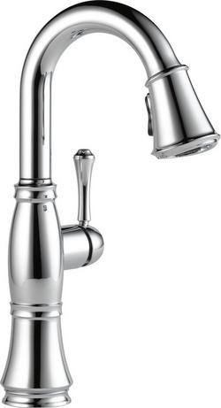 Single Handle Pull Down Bar Faucet in Lumicoat&reg; Arctic Stainless