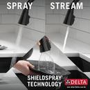 Delta Faucet Matte Black Pull Down Kitchen Faucet 