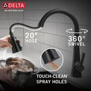 Delta Faucet Matte Black Pull Down Kitchen Faucet 